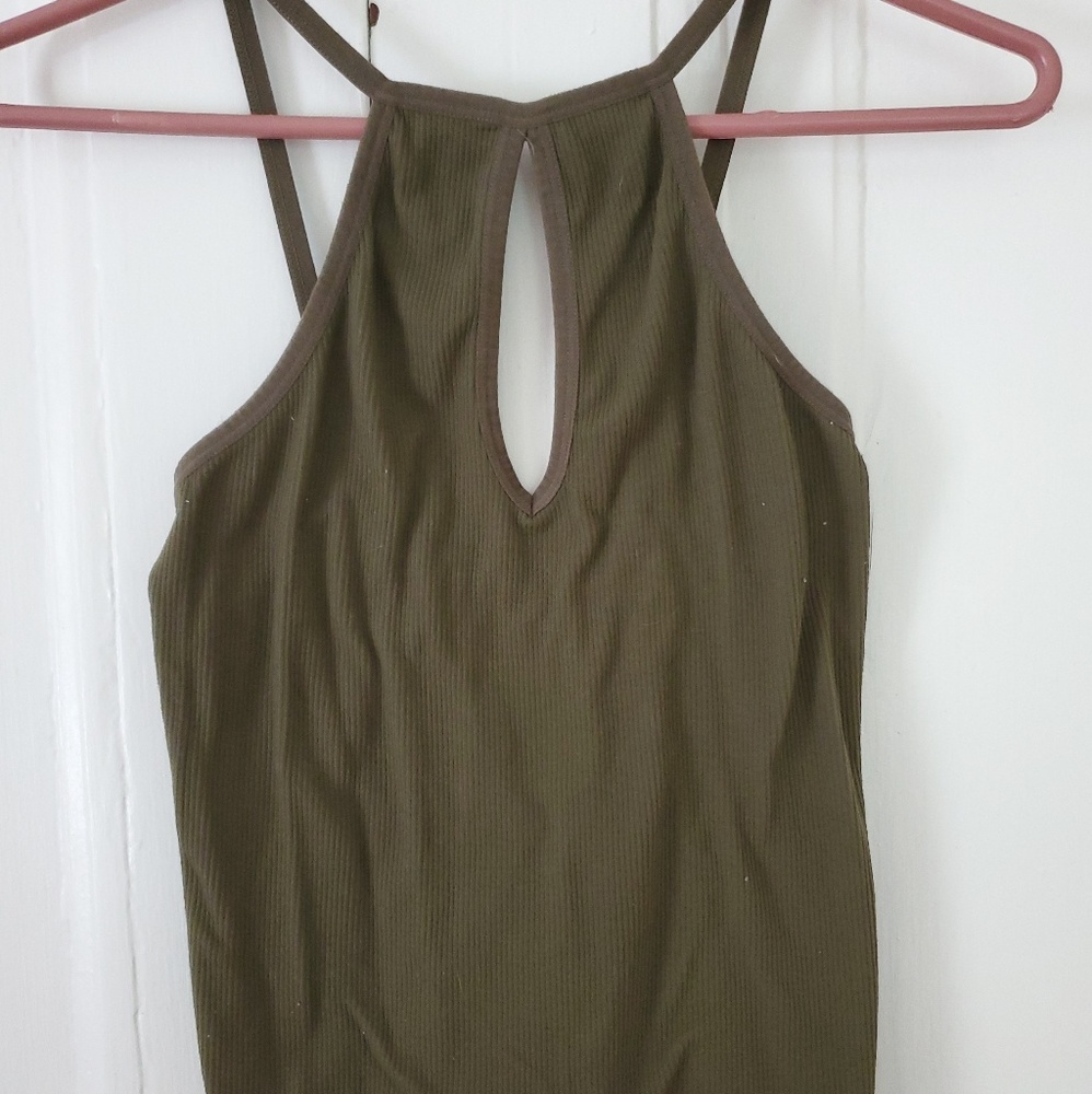 Stretchy Army Crop Top